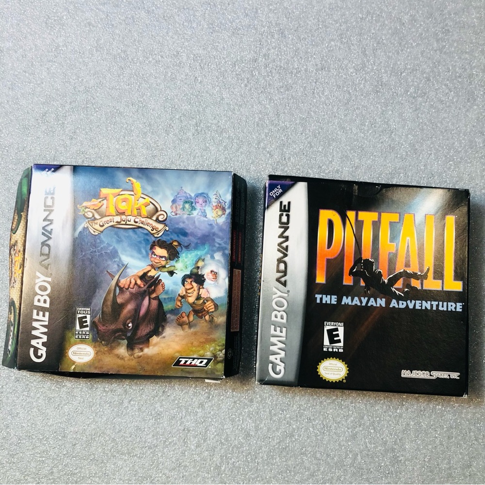 Tak The Great Juju Challenge Pitfall Mayan Adventure Lot 2 Game Boy Advance CIB